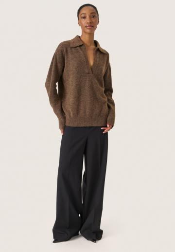 Длинный пуловер