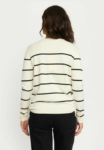 Пуловер в полоску