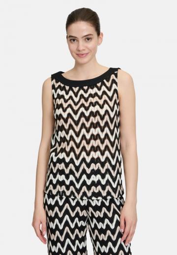 Пуловер без рукавов