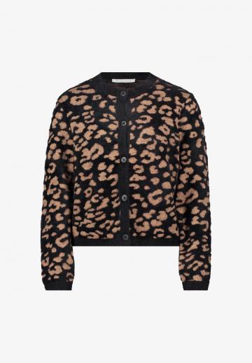 Жаккардовая вязаная кофта