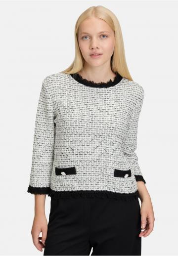 Пуловер с рукавом три четверти