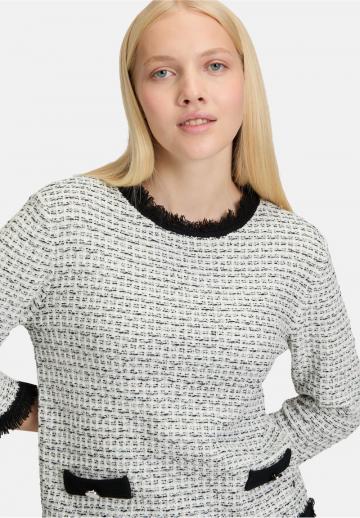 Пуловер с рукавом три четверти