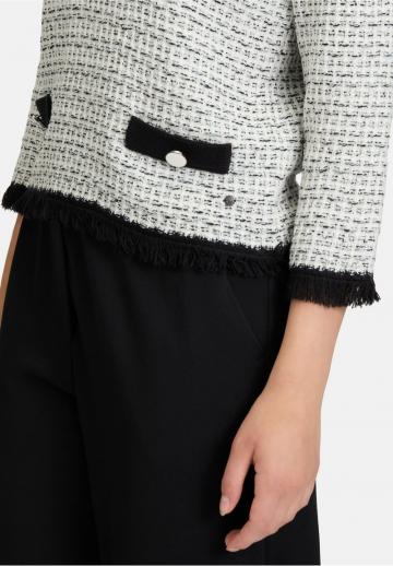 Пуловер с рукавом три четверти