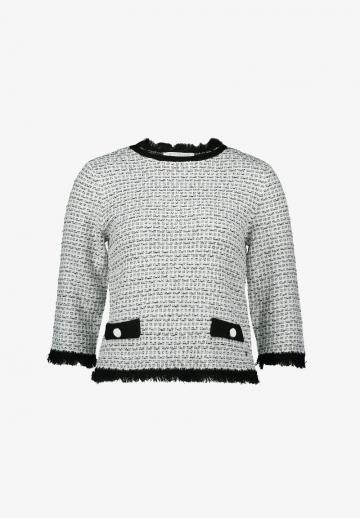 Пуловер с рукавом три четверти