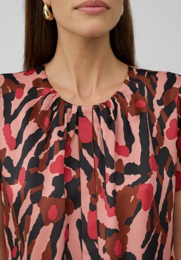 Атласная блузка