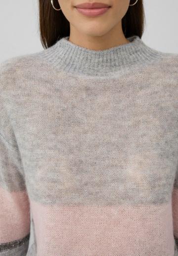 Пуловер в полоску