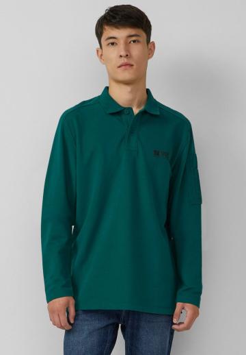 Поло с длинным рукавом