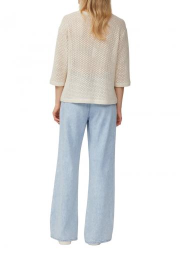 Пуловер с рукавом три четверти