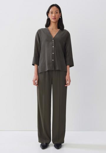 Атласная блузка