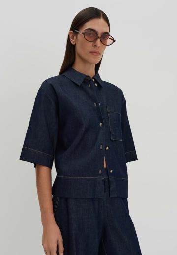 Джинсовая блузка