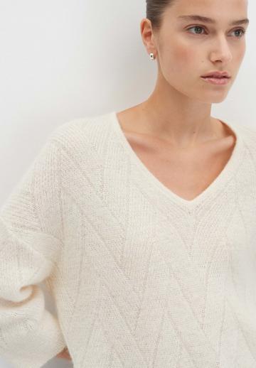 Пуловер с рукавом три четверти