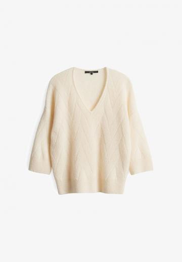 Пуловер с рукавом три четверти