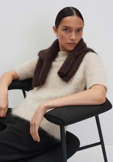 Пуловер с коротким рукавом