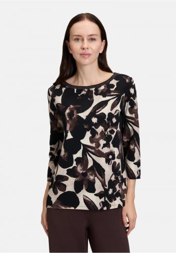 Пуловер с рукавом три четверти