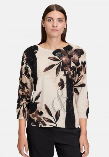 Пуловер с рукавом три четверти