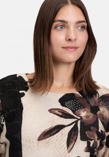 Пуловер с рукавом три четверти