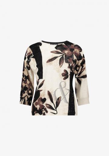 Пуловер с рукавом три четверти