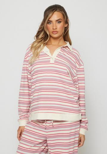 Пуловер в полоску