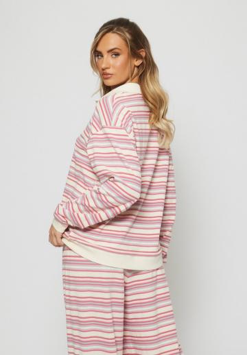 Пуловер в полоску