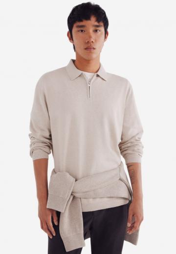 Поло с длинным рукавом