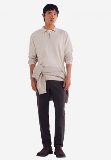 Поло с длинным рукавом