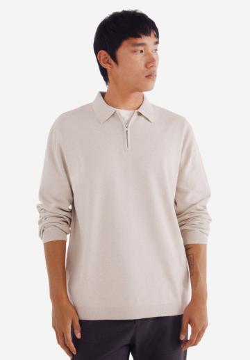 Поло с длинным рукавом