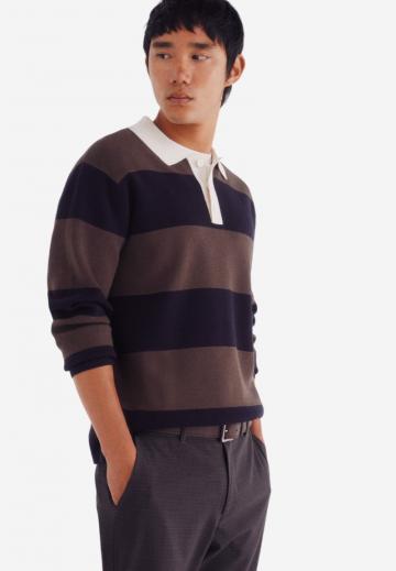 Поло с длинным рукавом