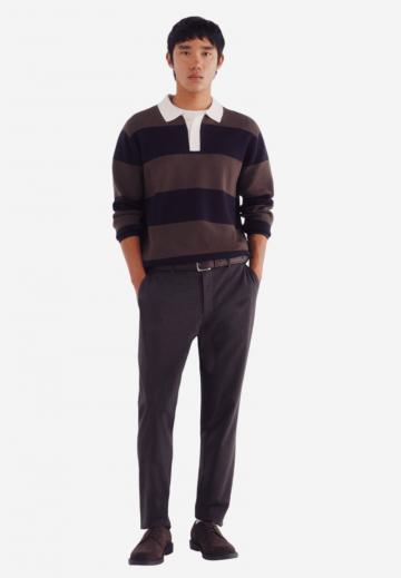 Поло с длинным рукавом