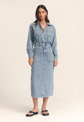 Джинсовое платье