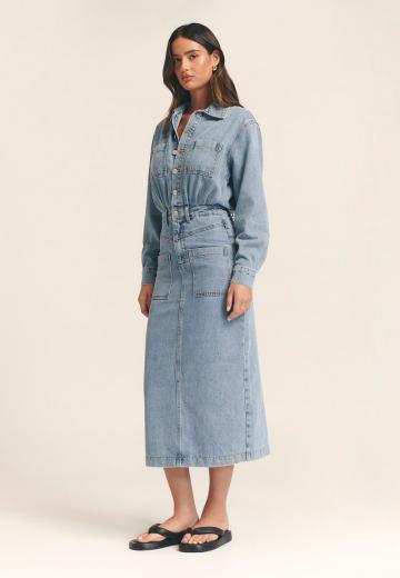 Джинсовое платье