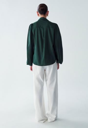 Атласная блузка