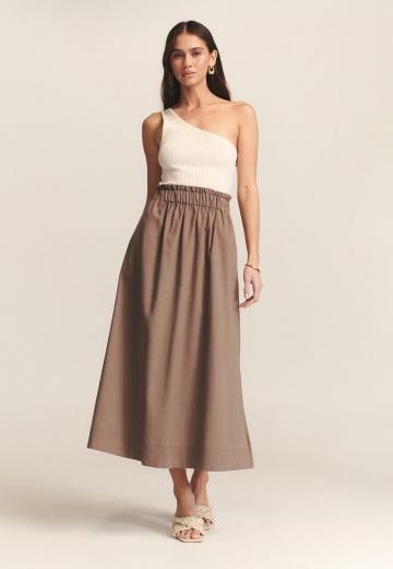 Юбка с накладными карманами