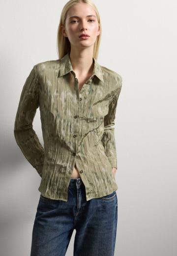 Атласная блузка