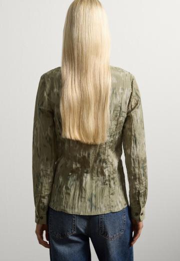 Атласная блузка