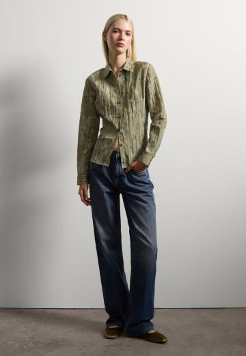 Атласная блузка