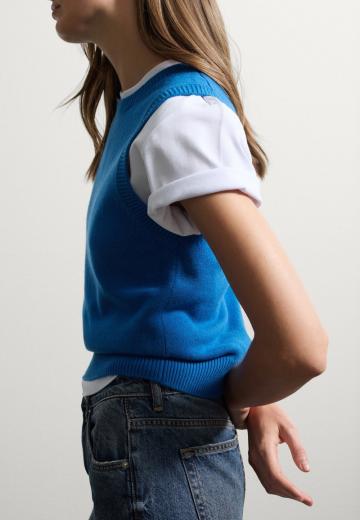 Пуловер без рукавов