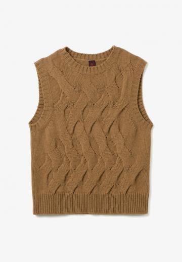 Пуловер без рукавов