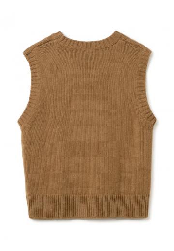 Пуловер без рукавов