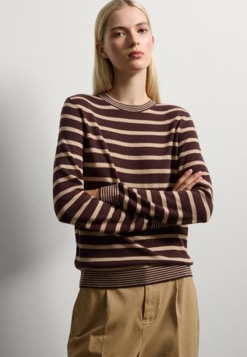 Пуловер в полоску
