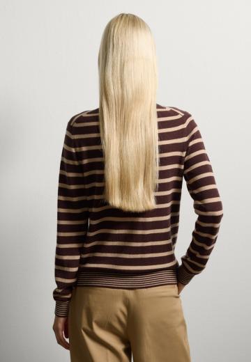 Пуловер в полоску