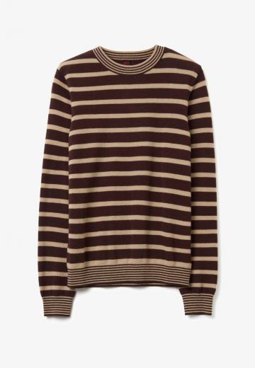 Пуловер в полоску