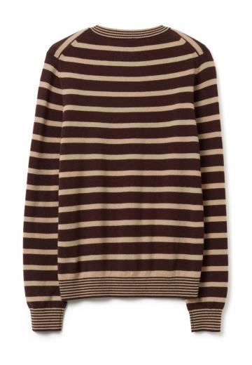 Пуловер в полоску