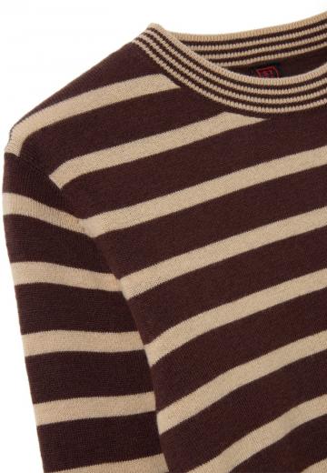 Пуловер в полоску