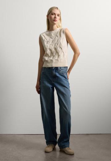 Пуловер без рукавов