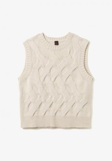 Пуловер без рукавов