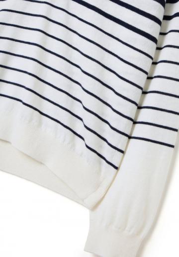 Пуловер в полоску