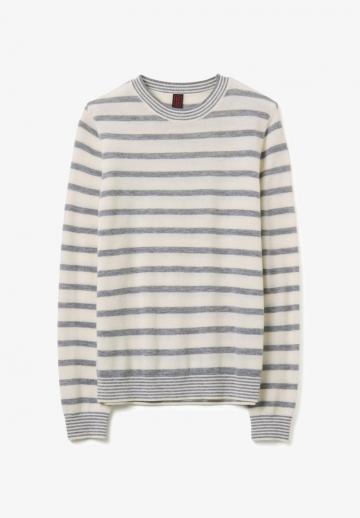 Пуловер в полоску