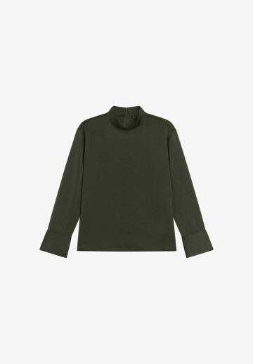 Атласная блузка