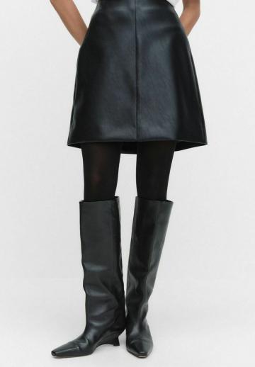 Кожаная юбка