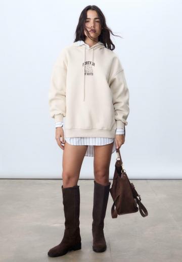 Пуловер с капюшоном